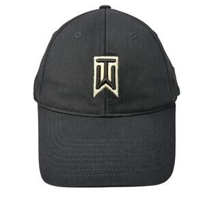 Tiger Woods One Fitted Hat Black One Size Embroidered Swoosh Nike